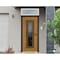 Vdomdoors Steel Door Ballucio 6644 Natural Oak Top Exterior Window Sidelite Entry Door Painted W36xH80+16 Lef BALLUCIO6644EXD-OAKW-W36xH80+16-LH-I - alternate 4