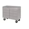 Pucel Mobile Drawer & Door Cabinet, 8 Drawer, 46 in W x 21 in D x 34.5 in H, Gray PDC-46P-8 - alternate 1