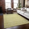 Homeroots 9' X 12' Yellow And Ivory Geometric Washable Indoor Outdoor Area Rug 613817 - alternate 7