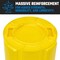 Magnum Tool 32 Gallon Trash Can, High-Vis Yellow, Construction Grade, Heavy Duty Plastic (3 Pack) CMTC-C000-32Y03 - alternate 5