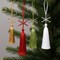 Homeroots Set of Four Gold Green Red And White Handmade Snowflake With Tassel Ornaments, 4PK 548238 - alternate 5