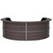Linea Italia Reception Desk 107 in D X 46 in H, 11.8 ft W X Thermofused Laminate, Mocha ZUT298 - alternate 1