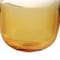 Homeroots 14" Clear And Amber Ombre Glass Round Table Vase 568857 - alternate 4