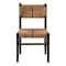 Bali & Pari Prita Bohemian Paper Loom and Black Mahogany Wood Dining Chair 249-13883-ZORO - alternate 6