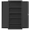 Sandusky Lee Shelving Storage Cabinet, 72 in H, 36 in W, 18 in D, Swing, Keyed, Black, 4 Shelves, 0 Drawers CA41361872-09 - alternate 7