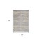 Homeroots 4' X 6' Gray And Beige Abstract Indoor Outdoor Area Rug 545516 - alternate 3