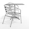 Flash Furniture Square Table Set, 31.5 W, 31.5 L, 27.5 H, Aluminum, Plastic, Stainless Steel, Grey TLH-ALUM-32SQ-017BCHR2-GG - alternate 8