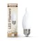 Bulbrite LED Filament, 5 Watt Dimmable CA10 Light Bulb, Milky Glass Finish, E26 Base, 2700K 500 Lumens, 4PK 862083 - alternate 2
