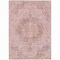 Homeroots 3' X 5' Pink Floral Medallion Washable Indoor Outdoor Area Rug 607914 - alternate 8
