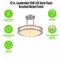 Westinghouse Lauderdale 12in 15W LED Indoor Semi Flush Mount, Color Temp Select, Brushed Nickel, Frosted Acrylic 6136600 - alternate 6