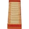 Controltek Coin Trays for Quarters, Stackable, 10 Coin Compartment(s), Orange, Plastic, 2PK 560563 - alternate 1