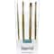 Princeton Imperial Brush Set, Synthetic Bristles, Long Handle Acrylic & Oil Paintbrush, Gold, 4-Piece Set P6600SET400 - alternate 2