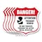 Signmission Pregnant Women Shield Sign Danger! Atten, 12 inch X 12 inch, Aluminum Metal Sign, 5PK SHI-A-5Pack-12-433 - alternate 1