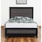 Homeroots Black And Gray Inlaid Panels Queen Bed Frame 564764 - alternate 5