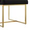 Homeroots Set of Two Tufted Black And Gold Upholstered Faux Leather Dining Side Chairs 545051 - alternate 6