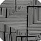 Homeroots 8' Black And Ivory Round Geometric Washable Indoor Outdoor Area Rug 600800 - alternate 3