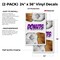 Signmission Donuts1, Vinyl Decals Only 24 Inch x 36 Inch, Vinyl Decal, 2PK DSB-2436-2PACK-Donuts1 - alternate 2