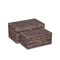 Homeroots Set of Two Brown Wood And Metal Box With Lid, 2PK 489351 - alternate 4