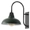 Jonathan Y Stanley 12.3 in. 1-Light Farmhouse Industrial Iron LED Gooseneck Arm Outdoor Sconce, Matte Green JYL7614L - alternate 5