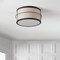 Jonathan Y Evan 14" 2-Light Rustic Farmhouse Iron LED Flush Mount, Oil Rubbed Bronze JYL1313A - alternate 6