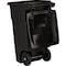 Toter 32 Gal. Black Outdoor Trash Can With Attached Lid and Wheels 79232-R2200 - alternate 3