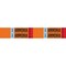 Brady VAP AMMONIA HIGH Pipe Marker, 1.125in H x 7in W, Card of 4 Each, Fits Pipes .75in Thru 2.375in, 4PK 145907 - alternate 1