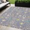 Homeroots 5' X 8' Lavender Blue And Green Oriental Washable Indoor Outdoor Area Rug 598059 - alternate 1