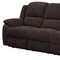 Homeroots 79" Brown Chenille Reclining Sofa With Black Legs 491323 - alternate 4