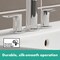 Hansgrohe Rebris E Widespread Faucet 110 with Pop-Up Drain, 1.2 GPM in Chrome 72532001 - alternate 6