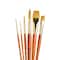 Princeton RealValue Brush Set, Gold Taklon Bristles, Short Handle Mixed Media Paintbrush, 6-Piece Set, 2PK PR9153 - alternate 2