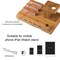 Trexonic Bamboo 4-Port Apple Watch and Iphone Charging Stand with 3 Device Slots and Pen Holder TRX-1100WOOD - alternate 6