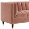 Homeroots 85" Blush Velvet Wood Sofa 543929 - alternate 6