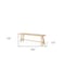 Homeroots 56" Natural Distressed Solid Wood Live Edge Bench 606743 - alternate 3
