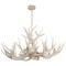 Jonathan Y Eldora 36" 8-Light Rustic Farmhouse Adjustable Resin Antler LED Chandelier, Beige JYL6319B - alternate 7