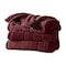 Sunbeam Queen Electric Heated MicroPlush Blanket in Garnet with Dual Digital Display Controllers 2152776 - alternate 3