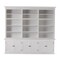 Homeroots 71in White Solid Wood Frame Dining Hutch With Multiple Shelves And Three Drawers 397128 - alternate 1