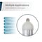 Powerzone O-CB-5-26BW LED Bulb, Corn Cob, E26 Lamp Base, Clear, Daylight Light GT-CB-50A - alternate 7