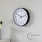 Clockswise Black 10-In Analog Clock - Silent, Non-Ticking for Wall Battery-Operated, Perfect for Home QI004744.BK.10 - alternate 7