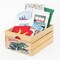 Homeroots 12" Organic Vintage Style Christmas Holly Natural Wood Crate 406747 - alternate 2