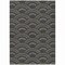 Homeroots 5' X 8' Black Ivory And Gold Geometric Washable Indoor Outdoor Area Rug 615183 - alternate 4