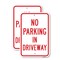 Signmission No Parking In Driveway, 18'' X 24'' 2 Signs, Heavy Gauge Aluminum, 2PK A-1824-2PACK-25027 - alternate 1