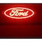 Putco Emblems, Licensed FORD Logo; Red LED; Tailgate; Black; IP69K Rated; Plug And 92652 - alternate 2