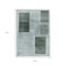Homeroots 9' X 12' Teal Blue And Gray Geometric Washable Indoor Outdoor Area Rug 631943 - alternate 4