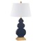 Jonathan Y Carter 29" Ceramic/Resin LED Table Lamp, Navy/Gold JYL3018A - alternate 5