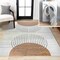 Jonathan Y Kallax Geometric Modern Low-Pile Machine-Washable Cream/Terra 4 ft. x 6 ft. Area Rug WSH311A-4 - alternate 1