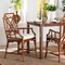 Bali & Pari Emery Marbled Tortoise Natural Rattan Dining Chair, Armchair Style 268-14700-ZORO - alternate 5