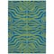 Homeroots 8' X 10' Green And Teal Blue Animal Print Washable Indoor Outdoor Area Rug 600675 - alternate 7