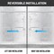 Anzzi 76in x 56-60 in. Frameless Sliding Shower Door in Polished Chrome , 3/8in Tempered Clear Glass SD-AZ21-02CH - alternate 6