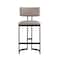 Manhattan Comfort Juno Metal Vegan Leather Counter Stool in Taupe CS1640-2 - alternate 6