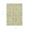 Homeroots 9' X 12' Artichoke Green Oriental Washable Non Skid Indoor Outdoor Area Rug 563743 - alternate 5